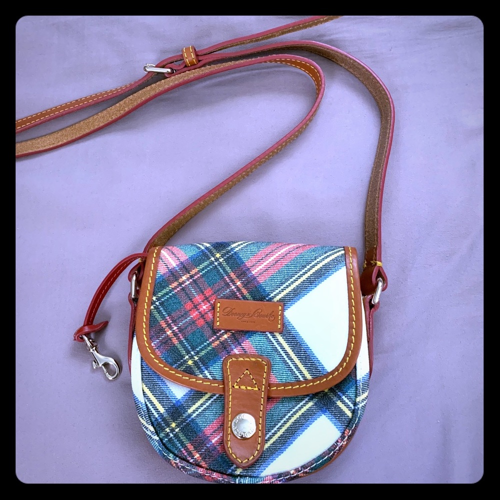 NWOT Dooney and Bourke Crossbody White Red Plaid